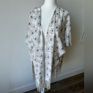 Flower print coverup